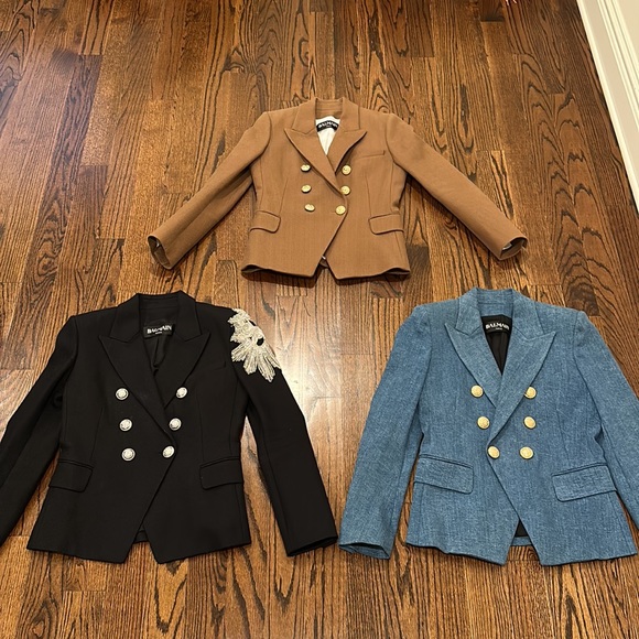 Balmain Brown Blazer Size 42 - Picture 7 of 16